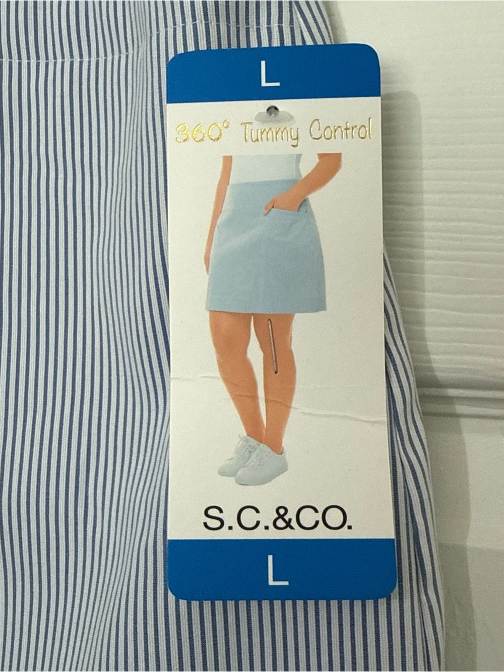 SC & CO Athletic Golf Tennis Stretch Skort Tummy Control, Women’s Size Large